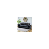 Shannon 3 Seater Sofa Two-Tone with Patterned Scatter Cushions