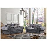 Verona Scatter Grey Fabric 3 Seater Sofa