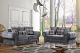 Verona Scatter Grey Fabric 2 Seater Sofa