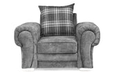 Verona Scatter Grey Fabric Armchair