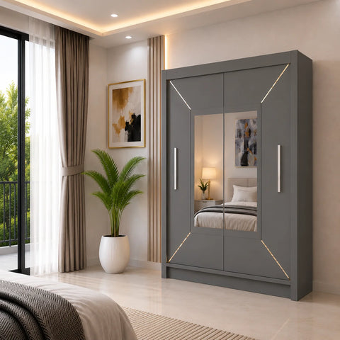 Venice Sliding Door Wardrobe with Mirror