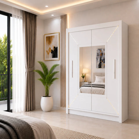 Venice Sliding Door Wardrobe with Mirror