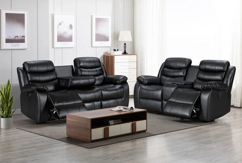 Roma Recliner 3+2 Seater Sofa Set  Leather with Manual Recline