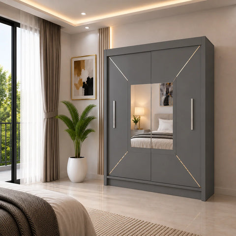 Venice Sliding Door Wardrobe with Mirror
