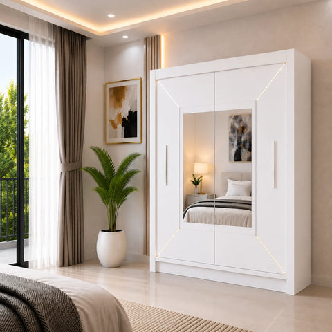 Venice Sliding Door Wardrobe with Mirror