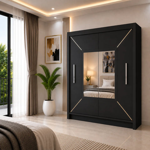 Venice Sliding Door Wardrobe with Mirror