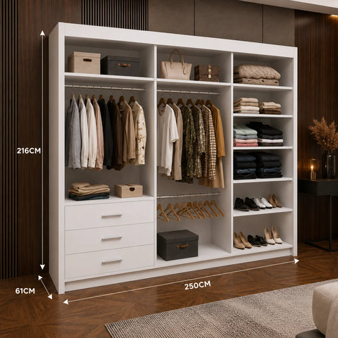 Oslo Sliding Door Wardrobe with Mirror