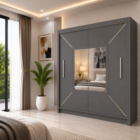 Venice Sliding Door Wardrobe with Mirror