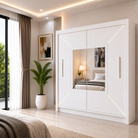 Venice Sliding Door Wardrobe with Mirror