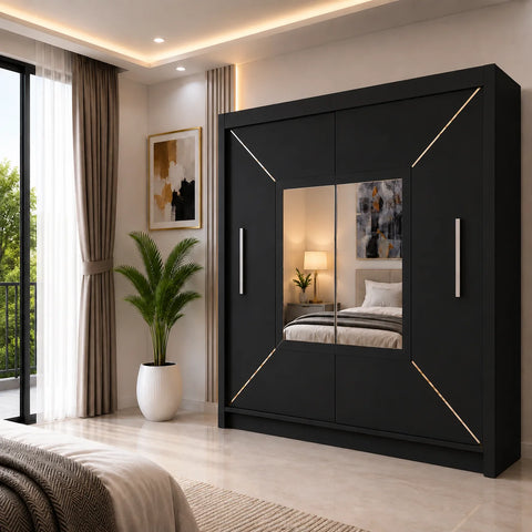 Venice Sliding Door Wardrobe with Mirror