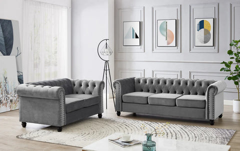 Chesterfield 3+2 Seater Sofa Set