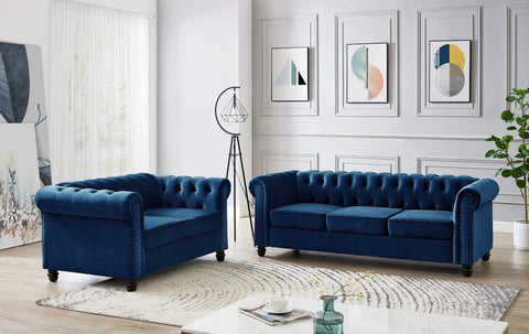 Chesterfield 3+2 Seater Sofa Set