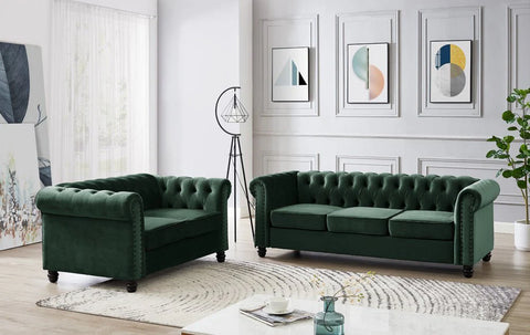 Chesterfield 3+2 Seater Sofa Set