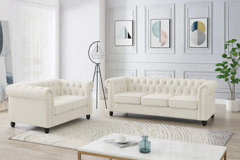Chesterfield 3+2 Seater Sofa Set