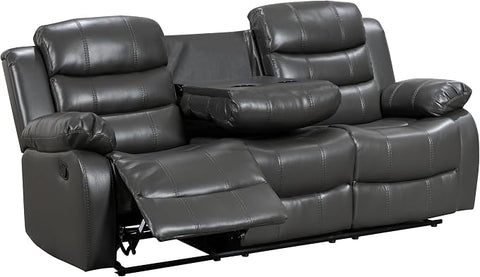 Roma Recliner 3+2 Seater Sofa Set  Leather with Manual Recline