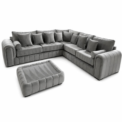 Lilly L-Shape Corner Sofa With Coffee table