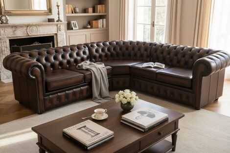 Chesterfield L-Shape Corner Sofa |