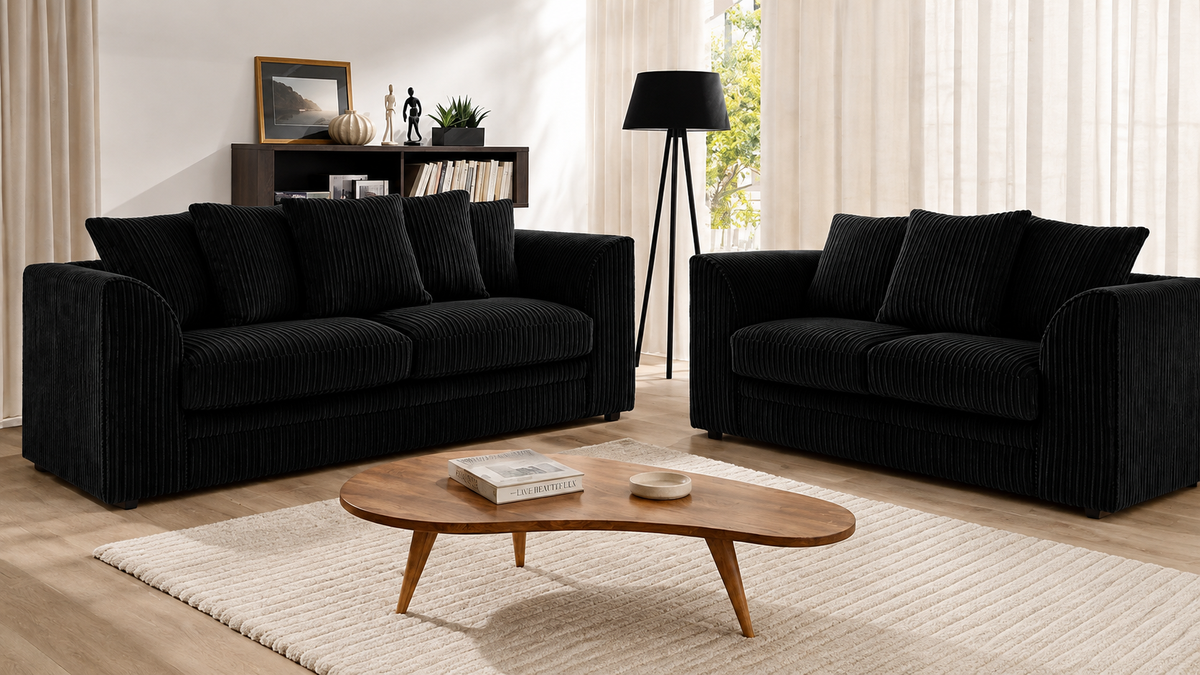Dylan Jumbo Cord 3+2 Seater Sofa