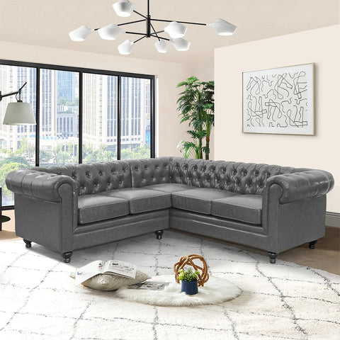 Chesterfield L-Shape Corner Sofa |