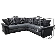 Shannon L-Shape Corner Sofa | Two-Tone with Patterned Cushions