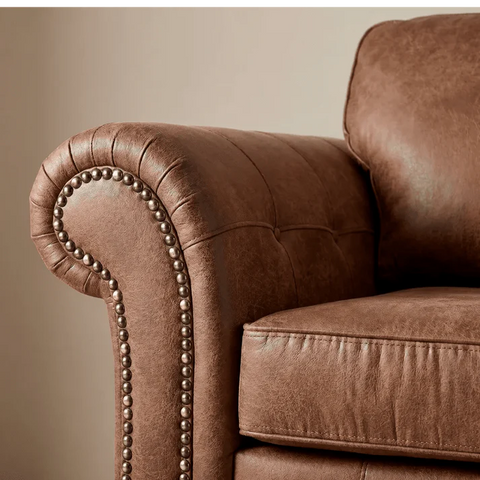 Oakland Tan Suede Armchair