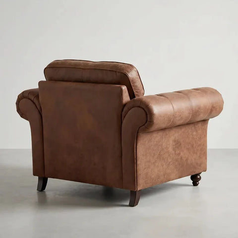 Oakland Tan Suede Armchair