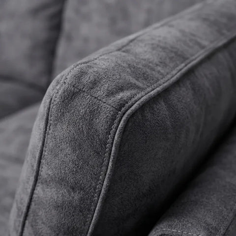 Bishop Coal Alaska Fabric U Shape High Back Corner Sofa