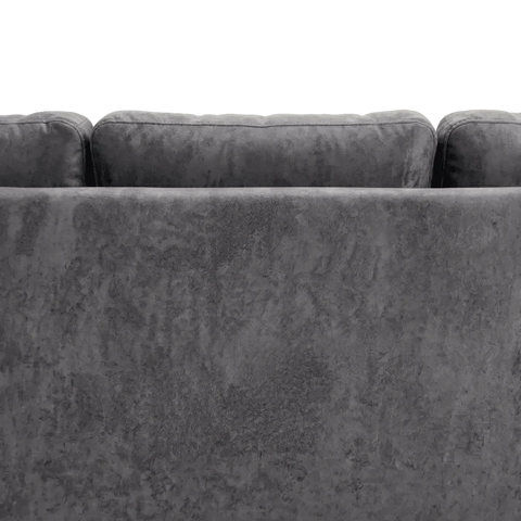 Bishop Coal Alaska Fabric U Shape High Back Corner Sofa