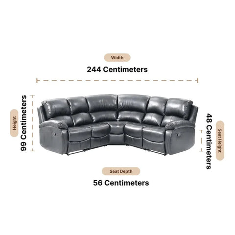 Roma 5 Seater Corner Recliner Sofa