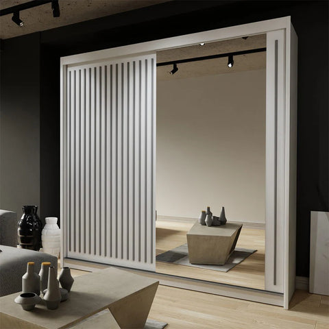 ROYAL WHITE WARDROBE 150cm/203cm