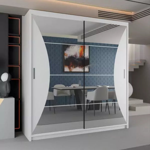 CALIFORNIA WHITE WARDROBE 150cm/203cm