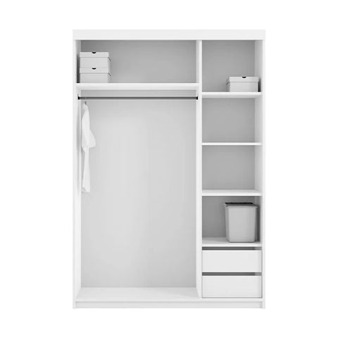 Serbia White Sliding Wardrobe 150cm/203cm